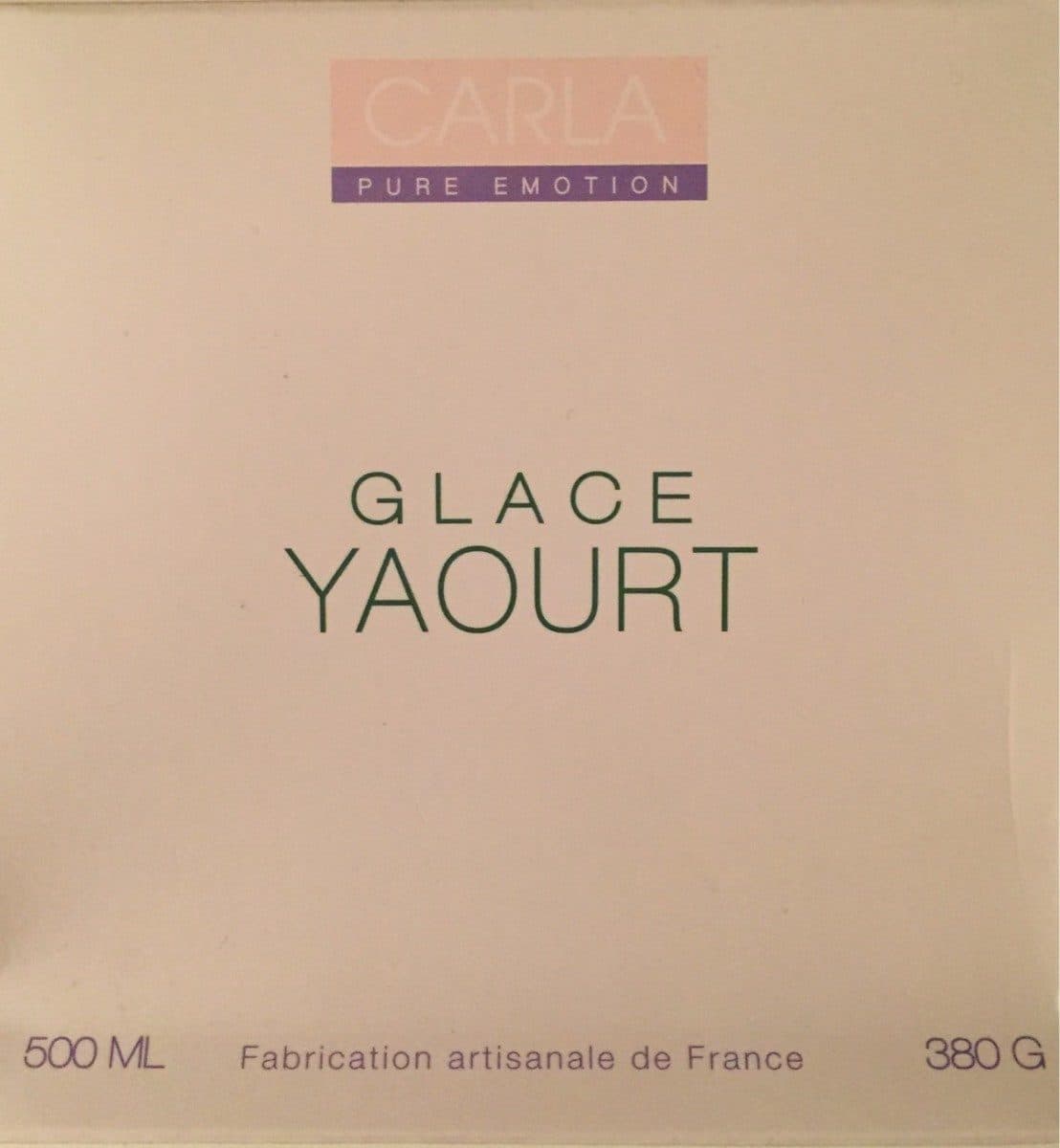 Carla Glace yaourt packshot