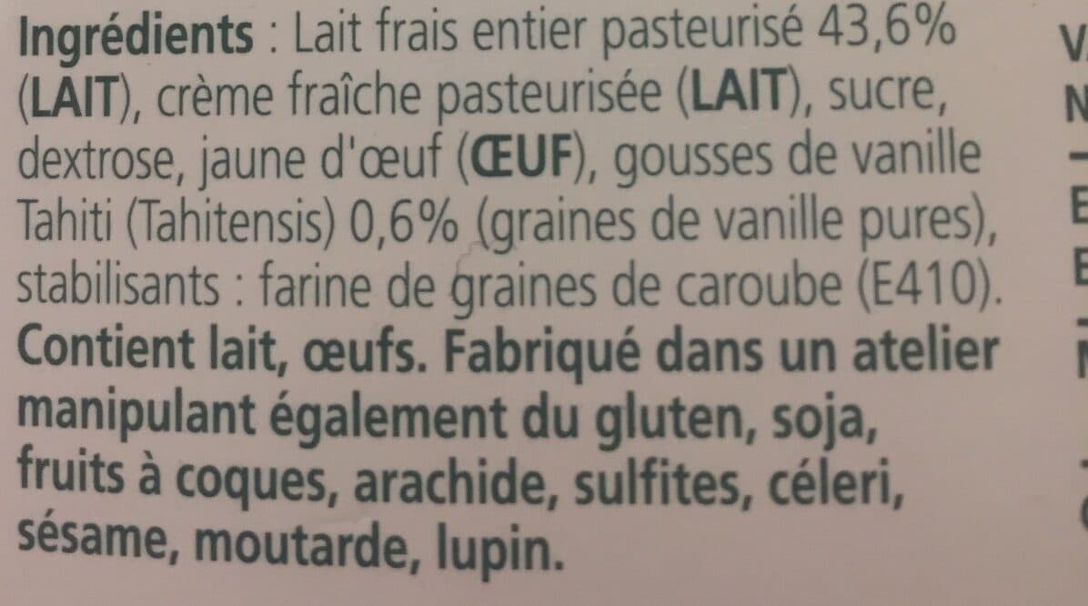 Open Food Facts Vanille de Tahiti packshot