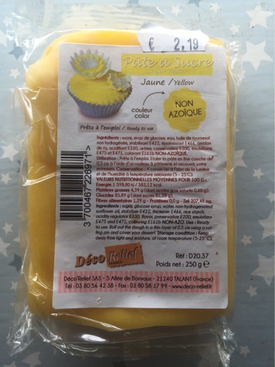 Open Food Facts Pâte a sucre packshot