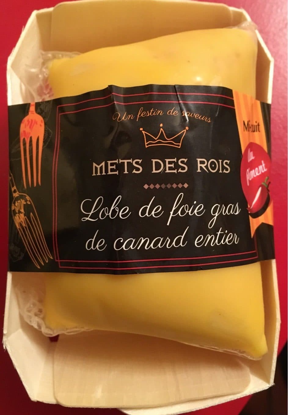 Mets des Rois Lobe de Foie Gras de Canard Entier packshot