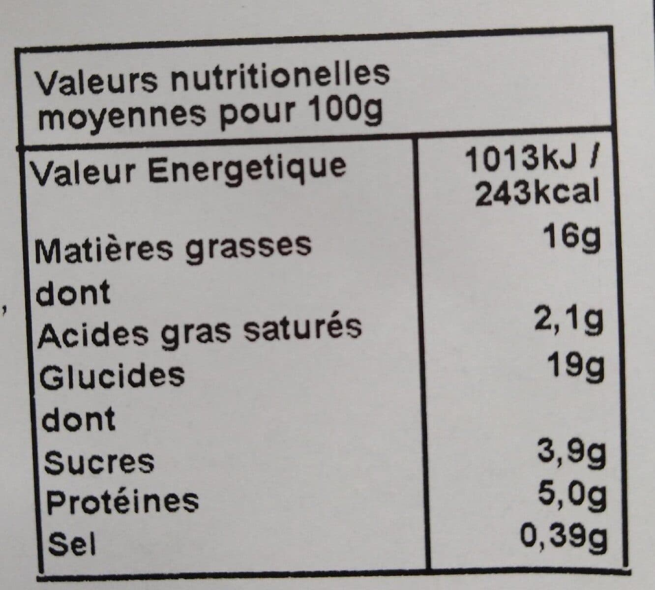 Carte nature Nems Au Poulet packshot