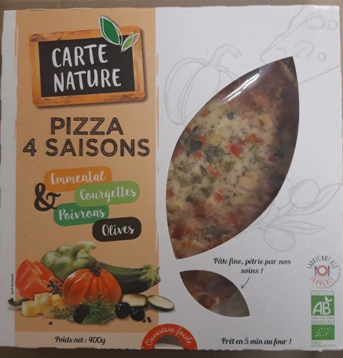 Carte Nature Pizza 4 Saisons packshot
