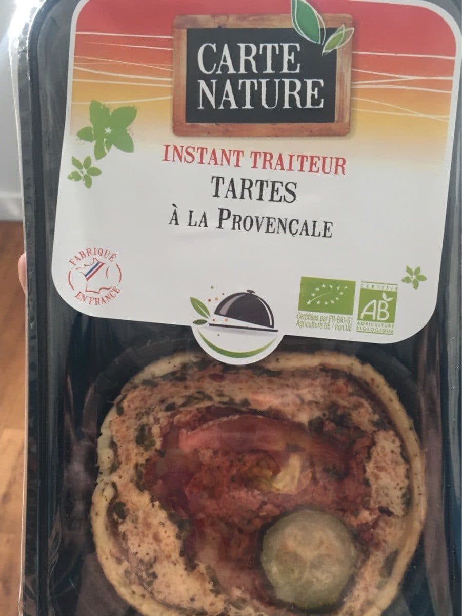 Carte Nature Tartes à la Provençale Bio packshot