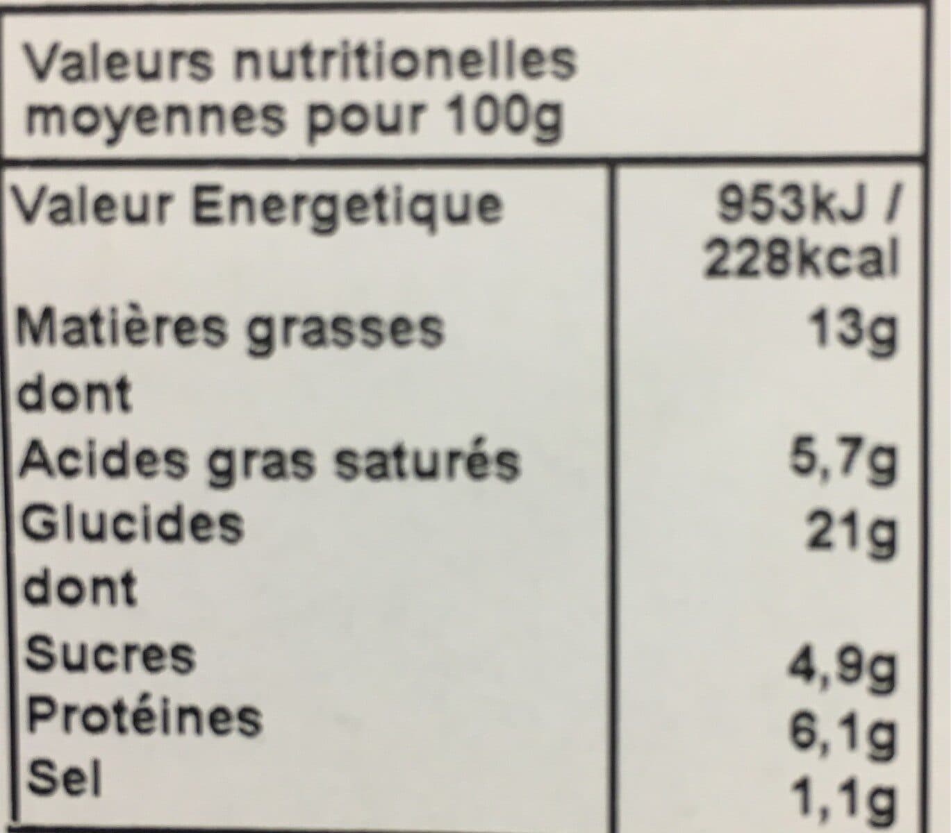 Carte nature Tartes Façon Pissaladière oignons & emmental packshot