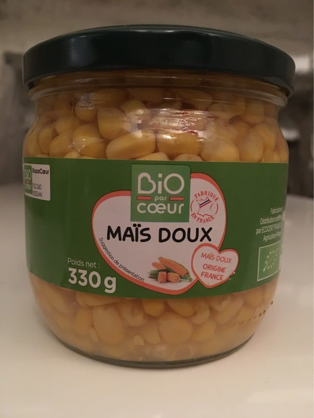 BioparCoeur Mais Doux France 330G Bio P Cur Bio packshot