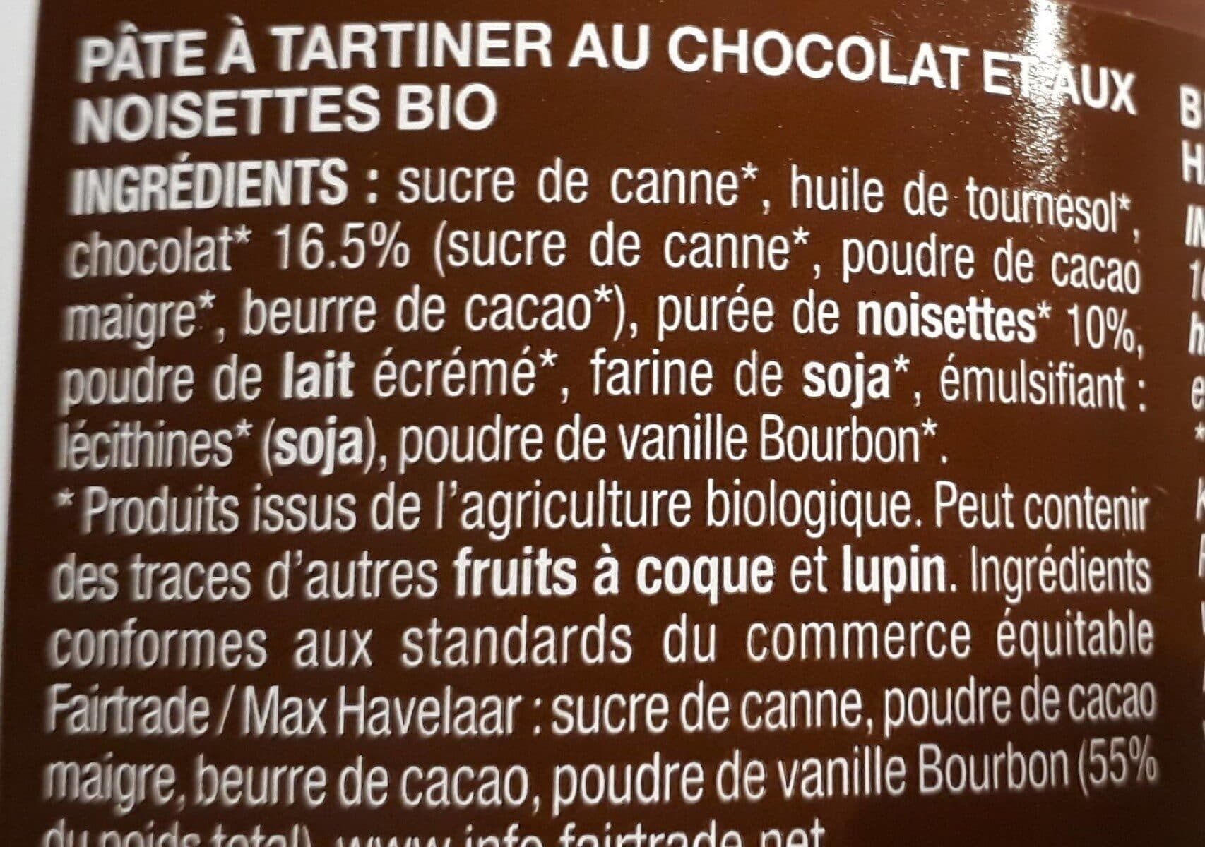 Mamie Bio Pate à tartiner chocolat noisette équitable bio packshot