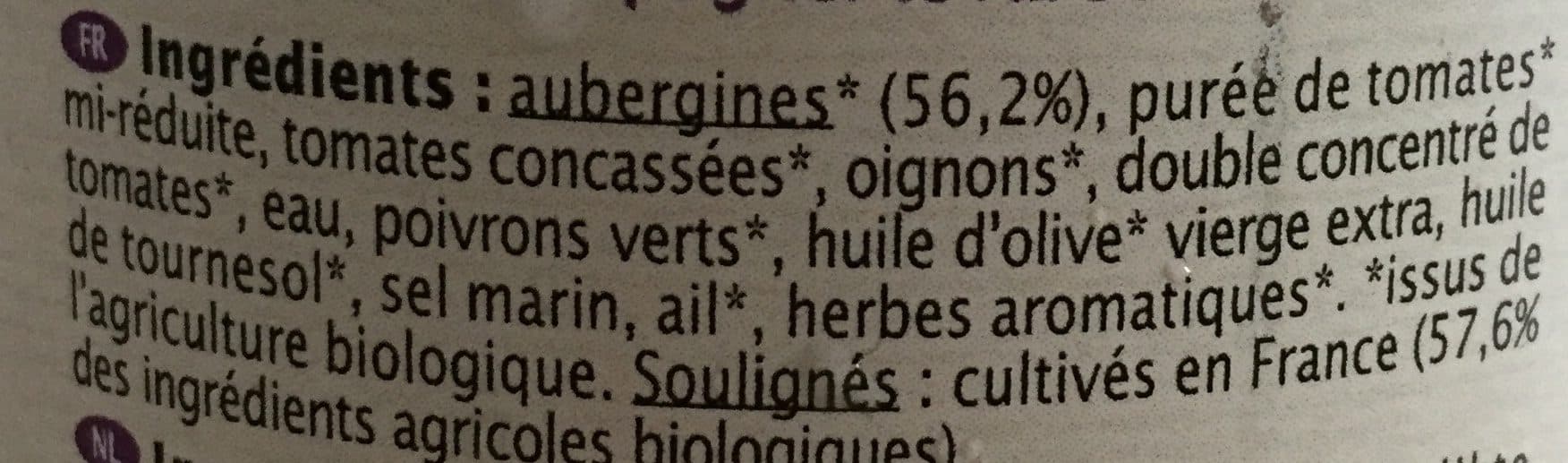 Primeal Aubergines à la provençale packshot