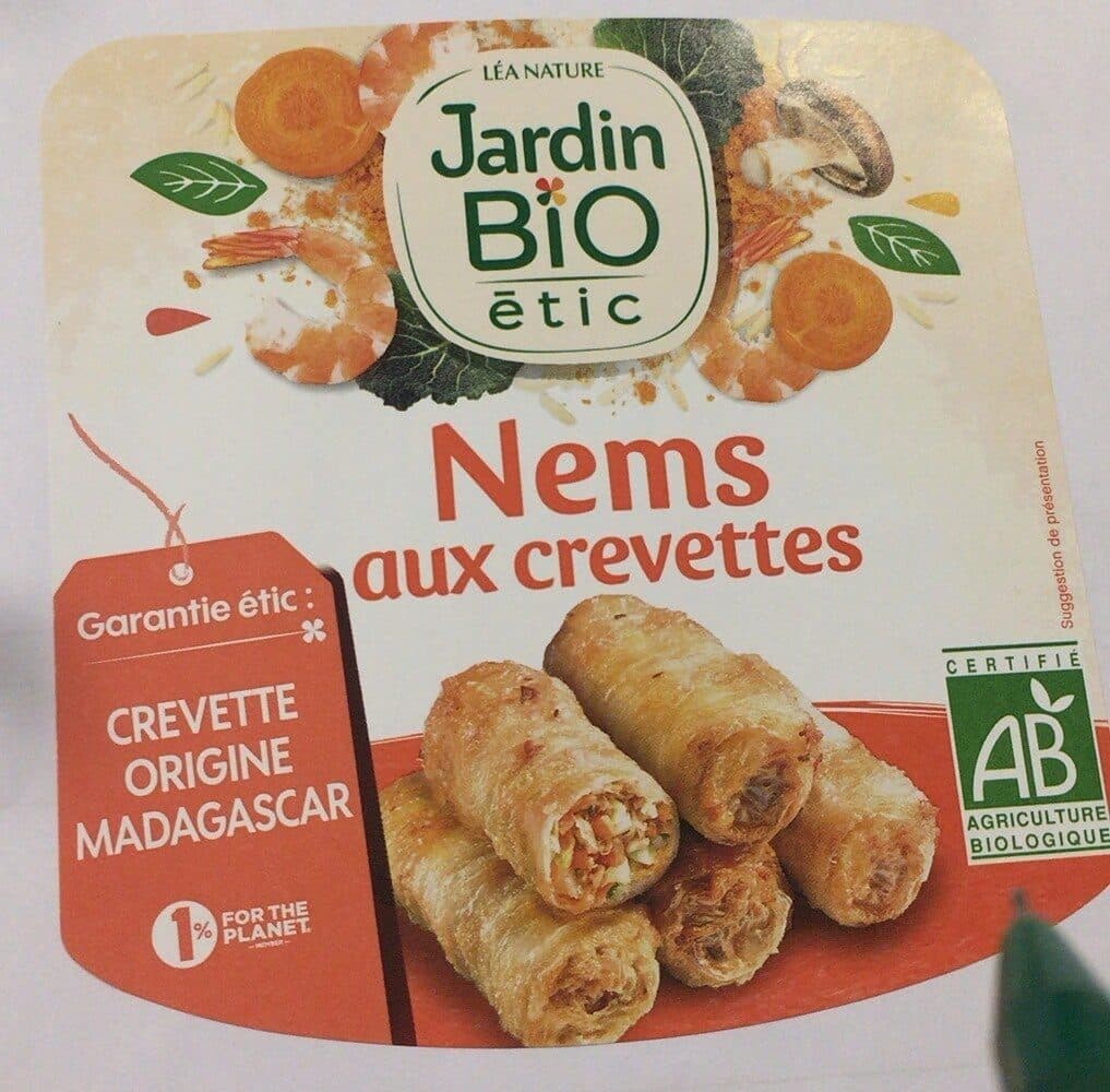 Jardin Bio étic Nems aux crevettes packshot