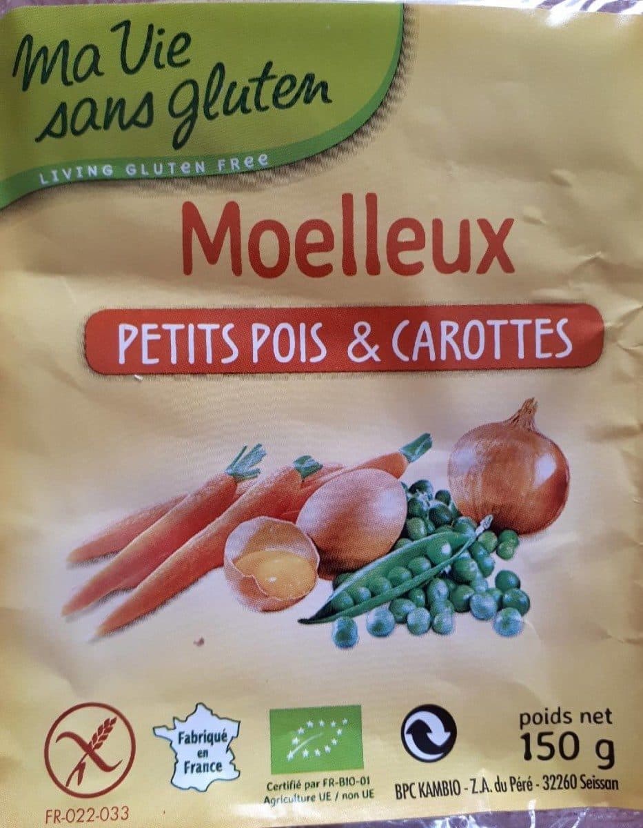 Ma Vie sans Gluten Cake salé sans gluten à base petit pois et carottes packshot
