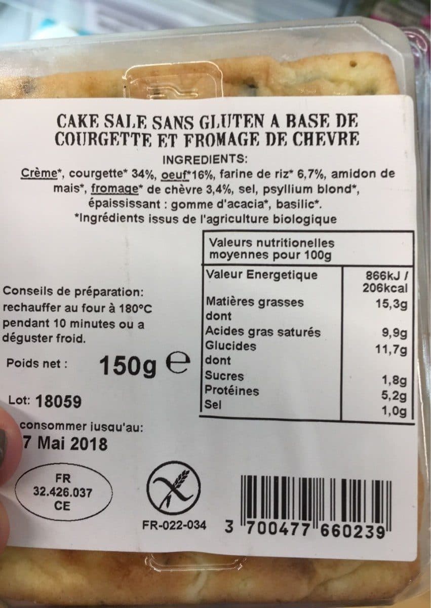 Open Food Facts Moelleux courgettes et chevres packshot