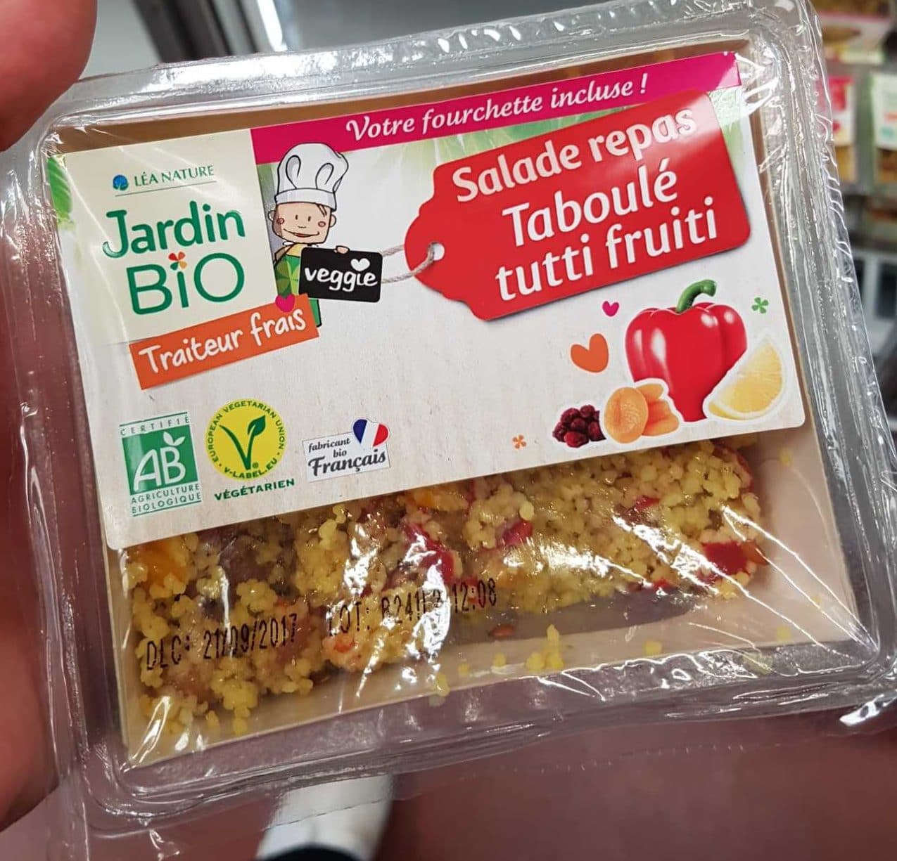 Jardin Bio Salade Repas Taboulé Tutti Fruiti packshot