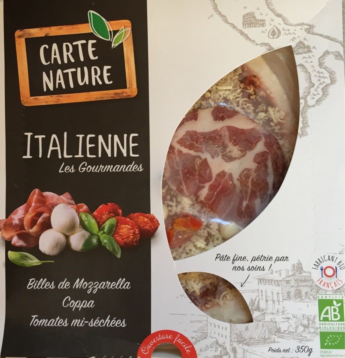 carte nature Pizza Italienne packshot