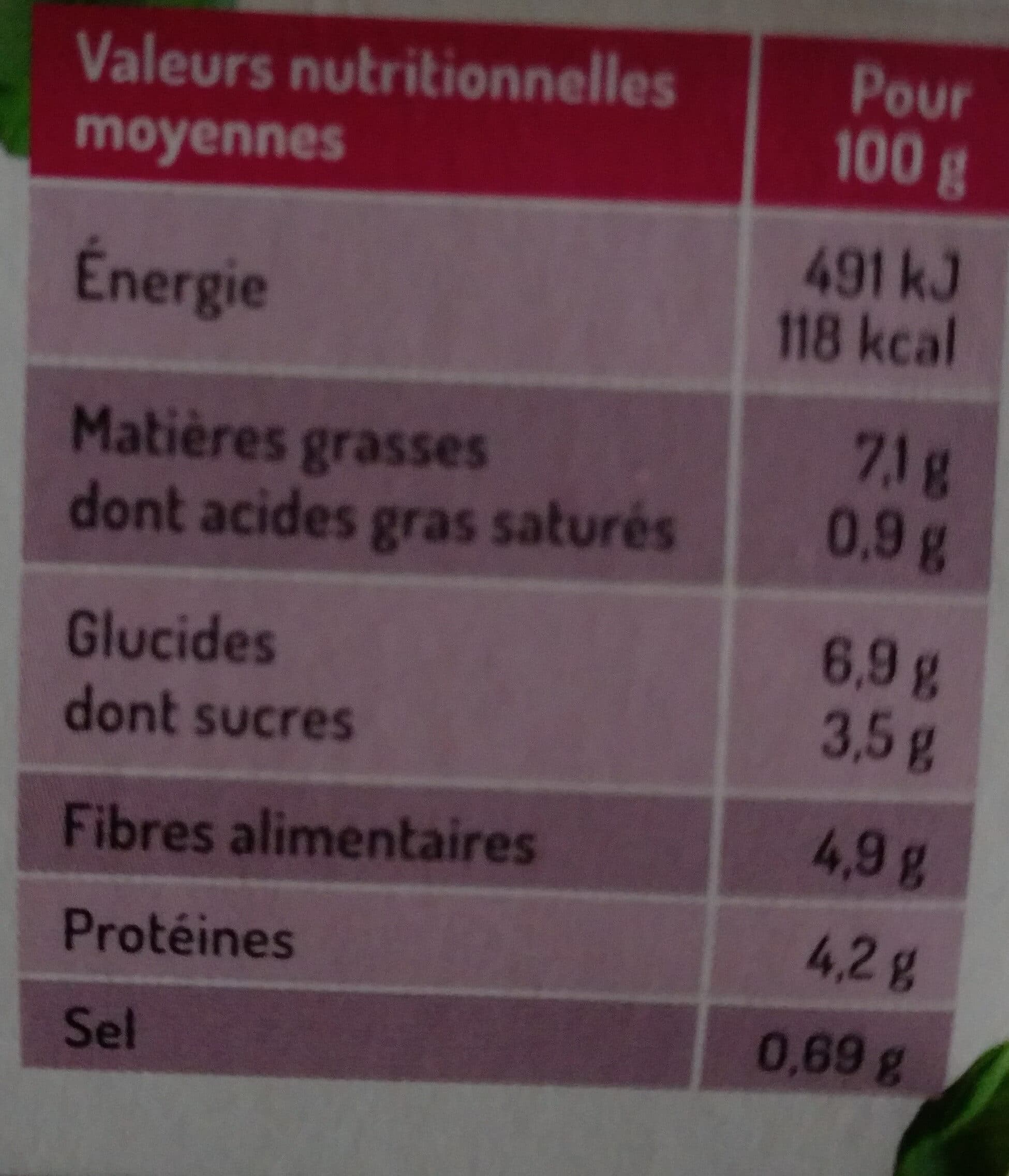 Carte Nature Detox chou rouge aux 3 graines et basilic packshot