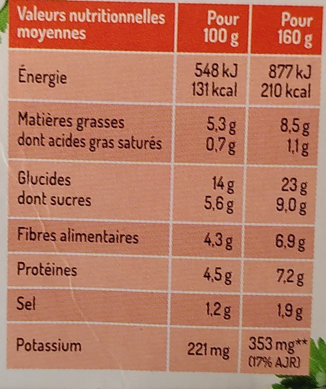 Carte Nature Carottes et pois chiche au cumin packshot
