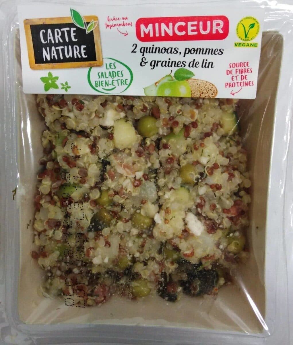 Carte nature Salade minceur 2 quinoas, pommes & graines de lin packshot