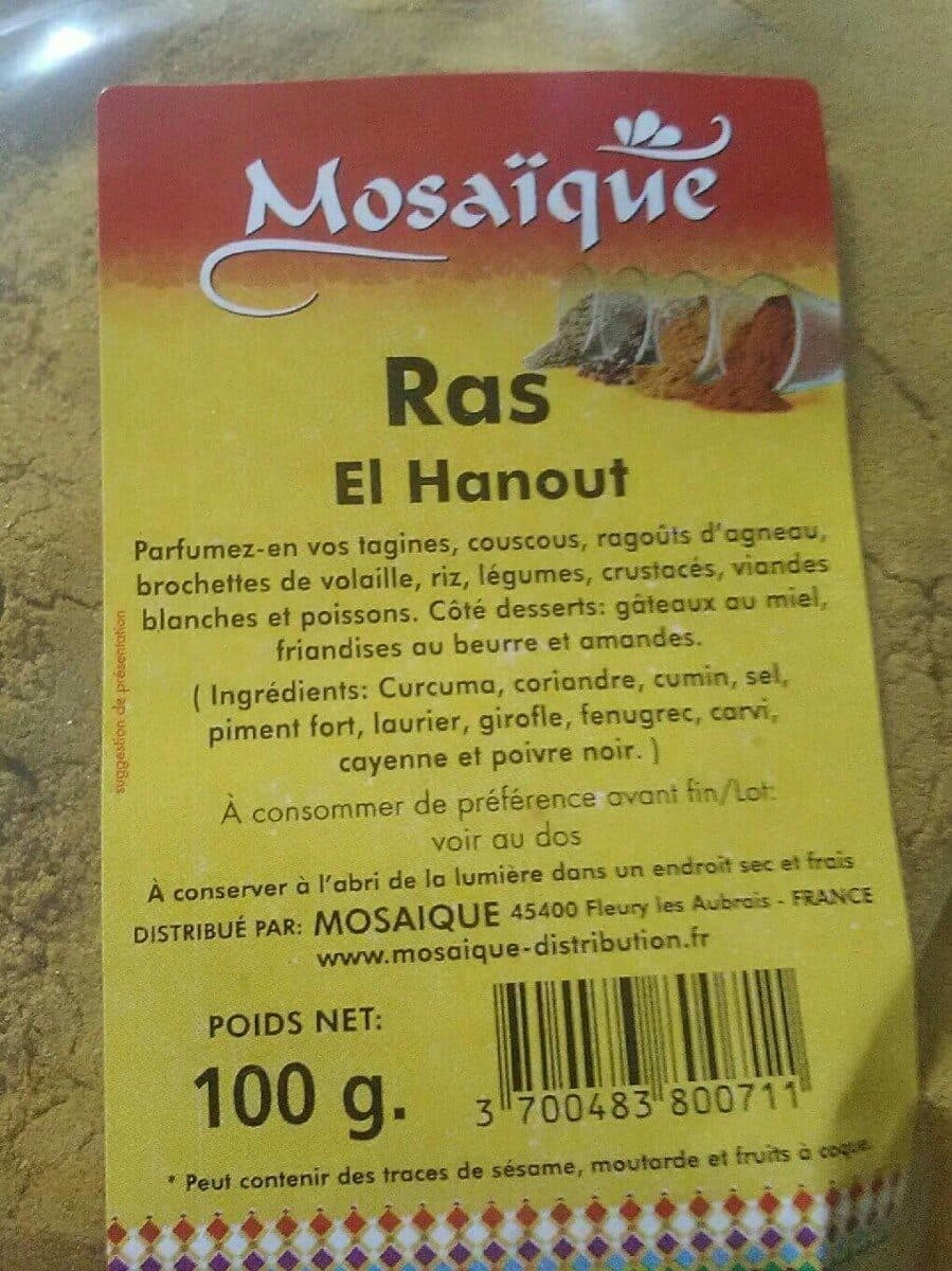 Mosaïque Ras El Hanout packshot