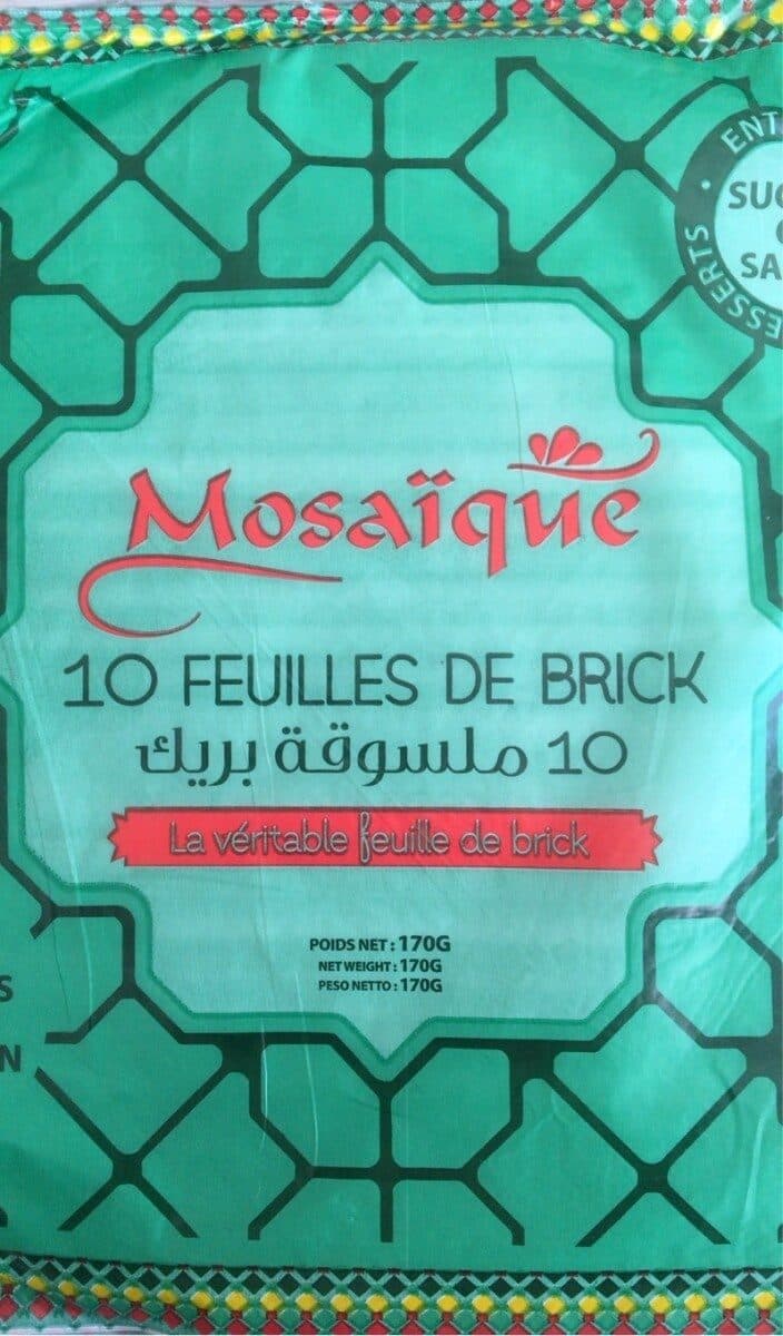Mosaique Feuille de brique packshot