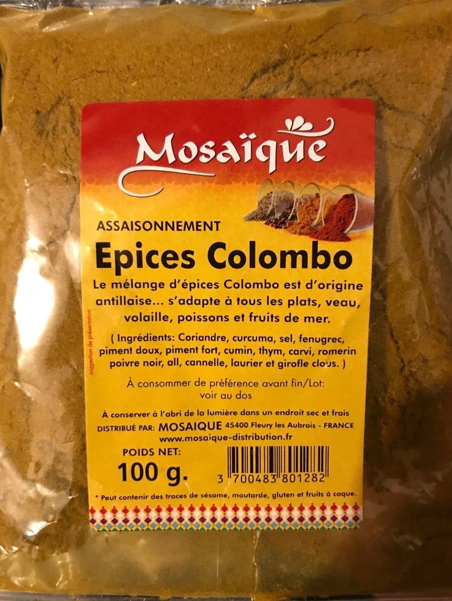 Mosaïque Épices Colombo packshot