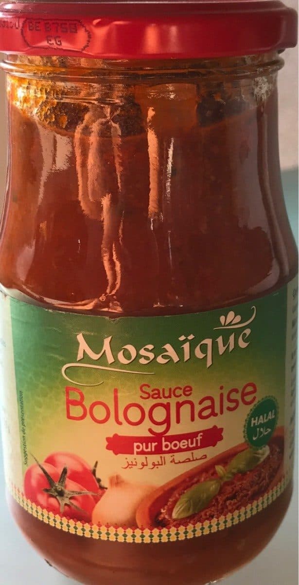 Mosaïque Sauce bolognaise pure boeuf packshot