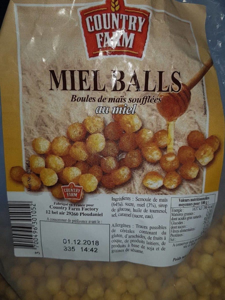 Country Farm Miel Balls packshot