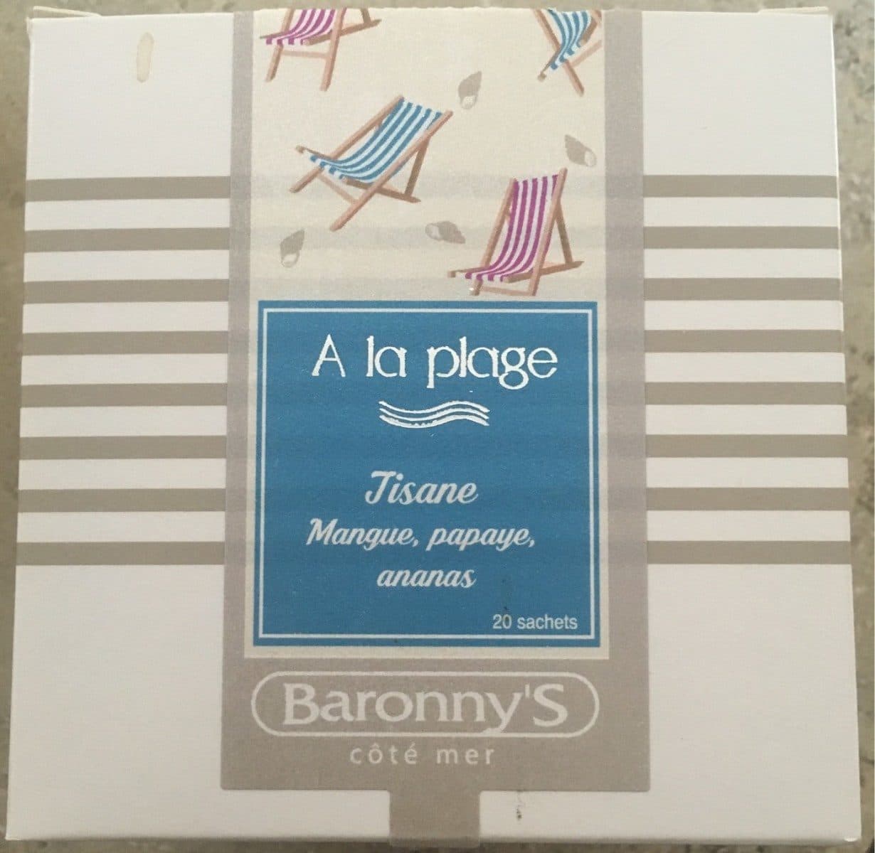Baronny's Tisane "a la plage" packshot