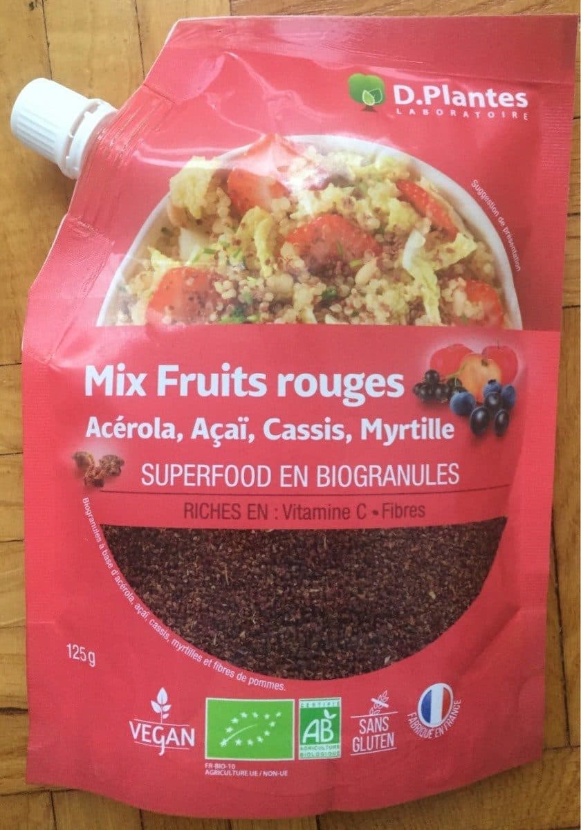 Open Food Facts Mix Fruits rouges - superfood en biogranule packshot