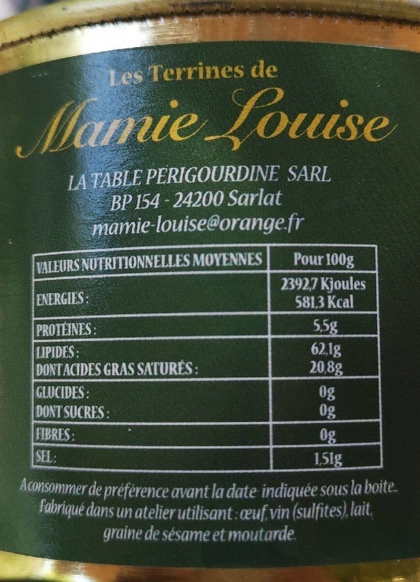 Open Food Facts La rillette d'oie packshot