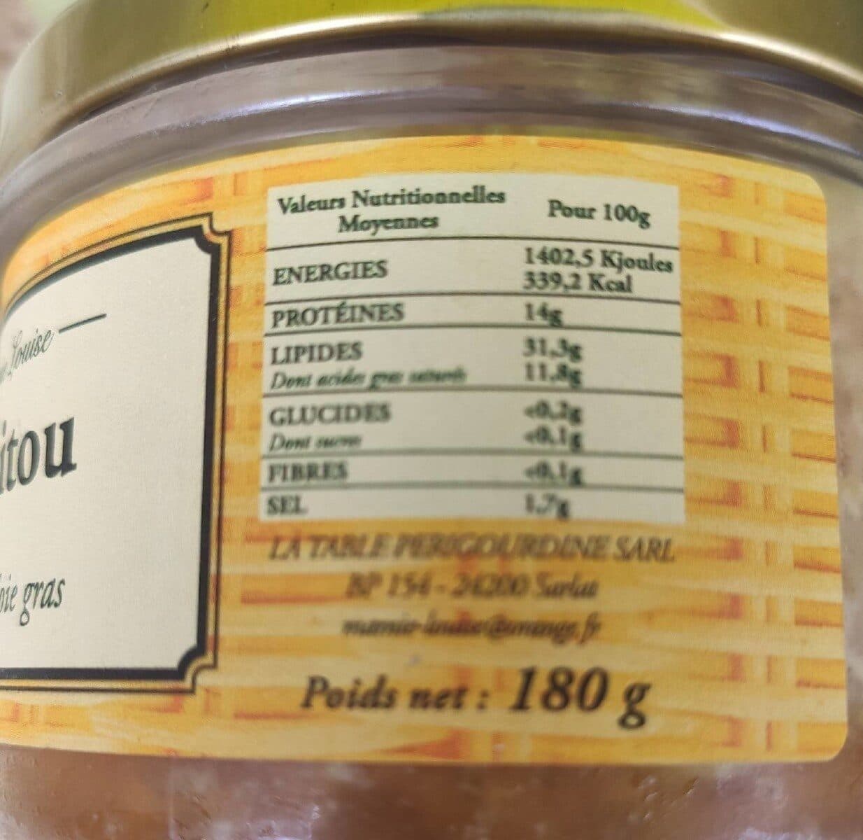 Open Food Facts Le papitou packshot