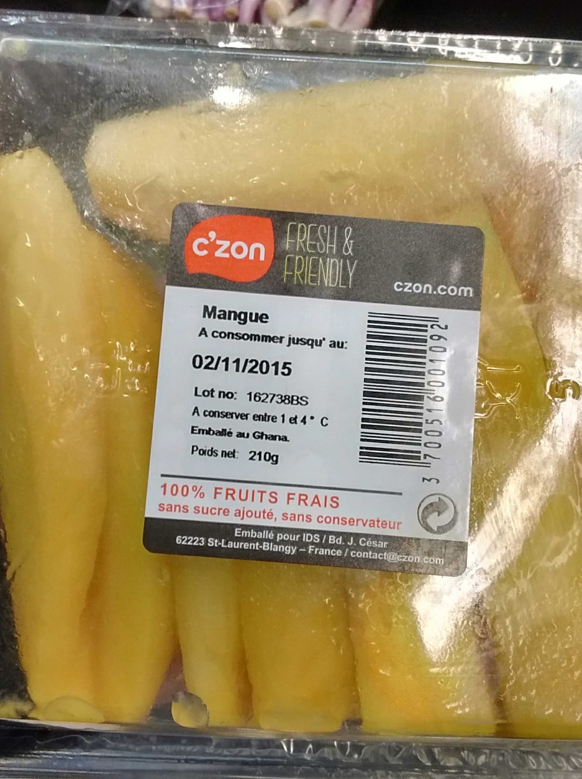 C'Zon Mangue packshot