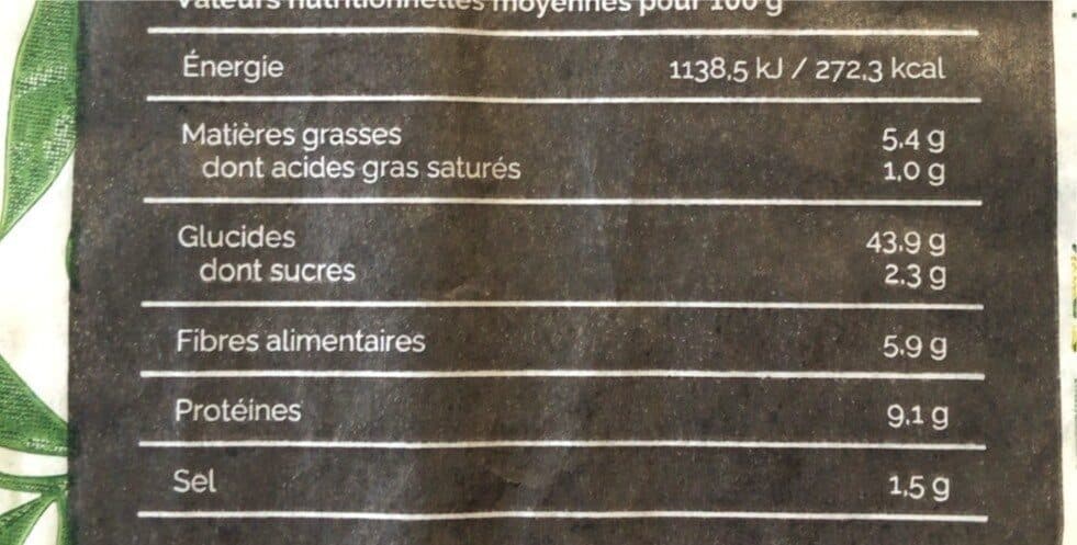 Open Food Facts Pain aux olives packshot