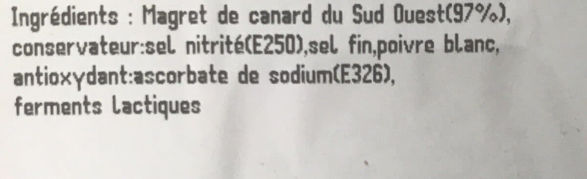 Les Thomasines Magret canard séché IGP du Sud Ouest 90g env.S/vide packshot