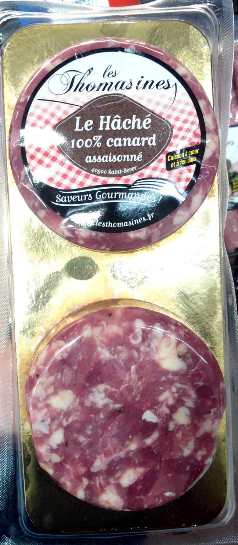 Les Thomasines Le Haché 100 % canard assaisonné packshot