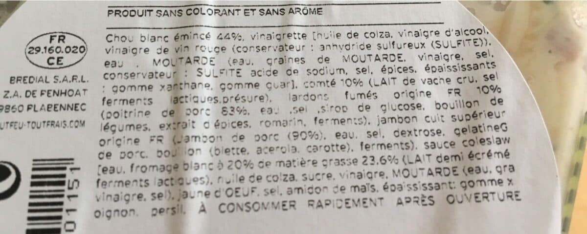 Brédial Salade a la comtoise packshot