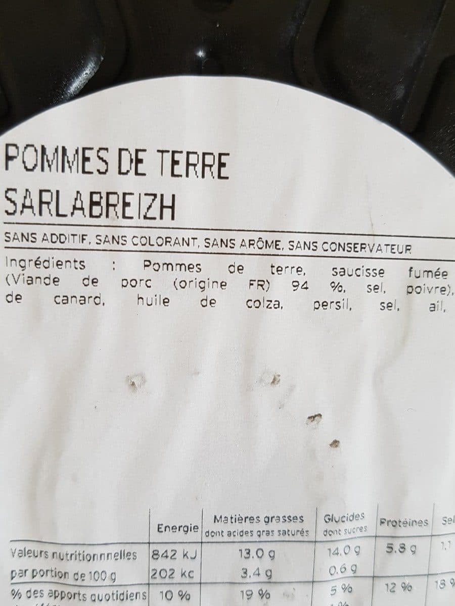 Open Food Facts Pommes de terre salabreizh packshot