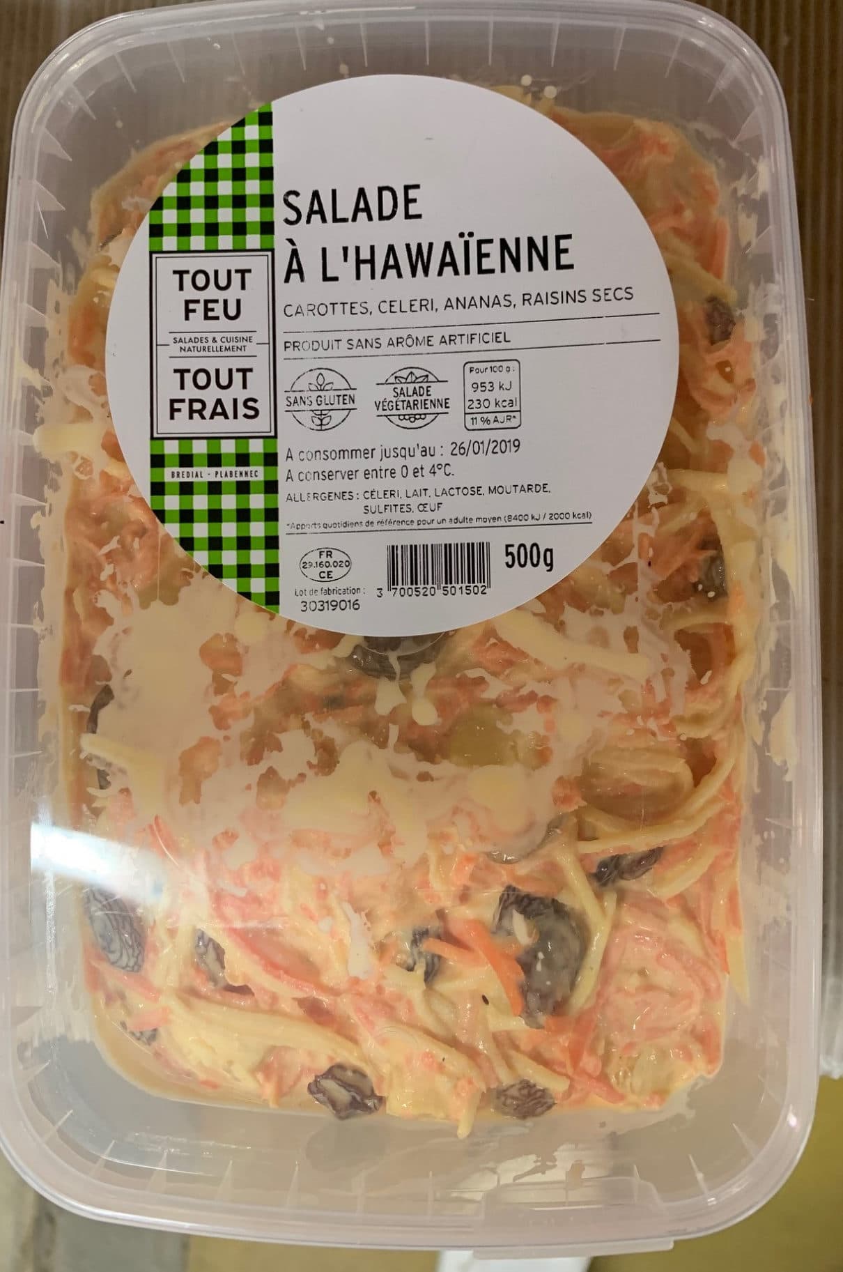 Brédial Salade à l'Hawaïenne packshot