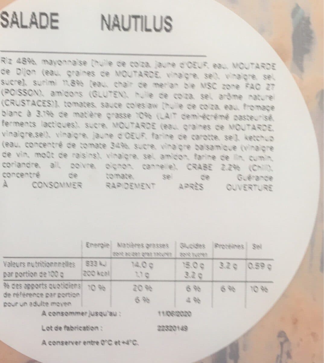 Brédial Salade Nautilus BREDIAL packshot
