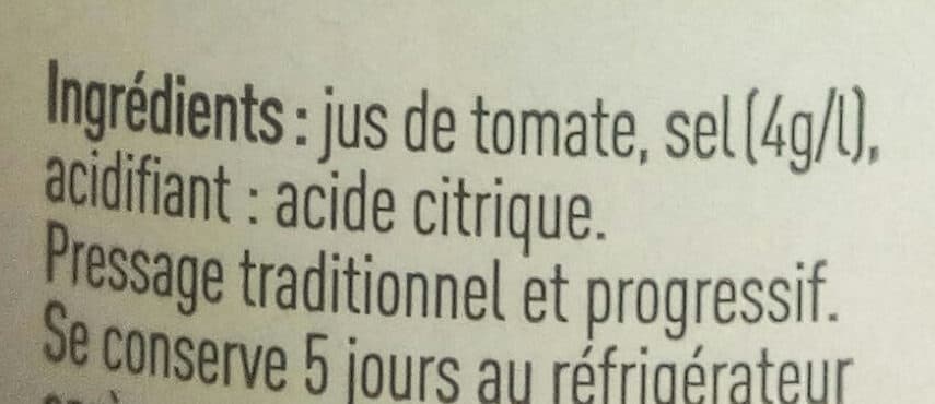 Le petit producteur Jus de tomate packshot