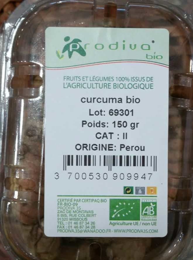 Prodiva Curcuma Bio packshot