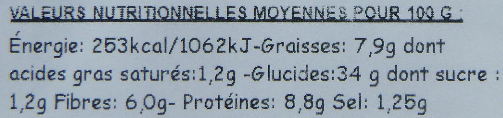 Belledonne Grandes tranches lin tournesol packshot