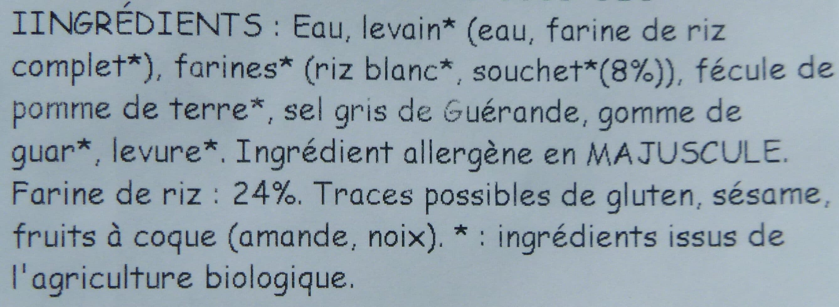 Belledonne Pain riz et souchet packshot