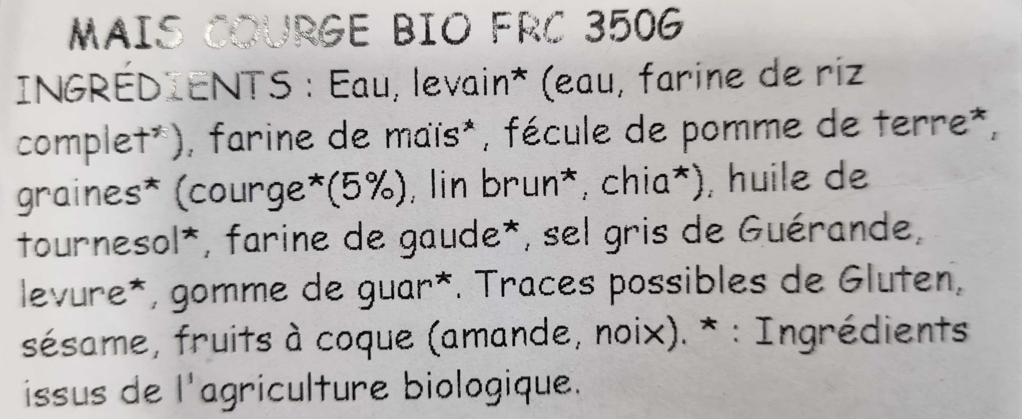 Belledonne Pain maïs et graines de courge packshot