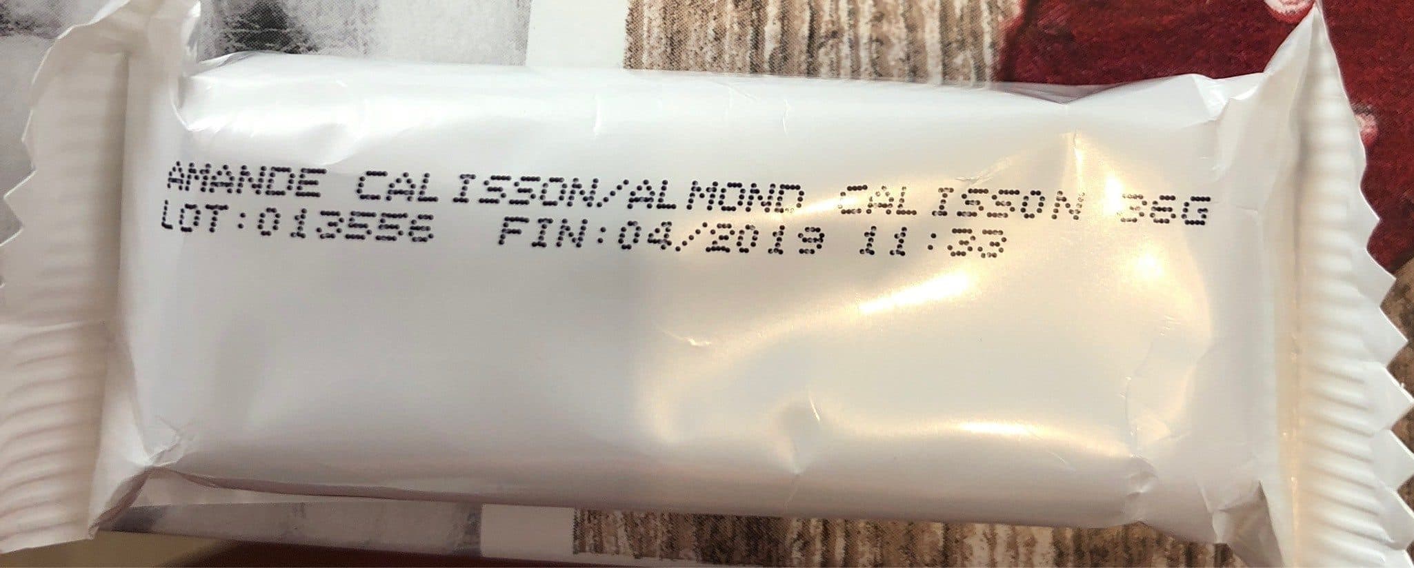 Open Food Facts Barre amande calisson packshot