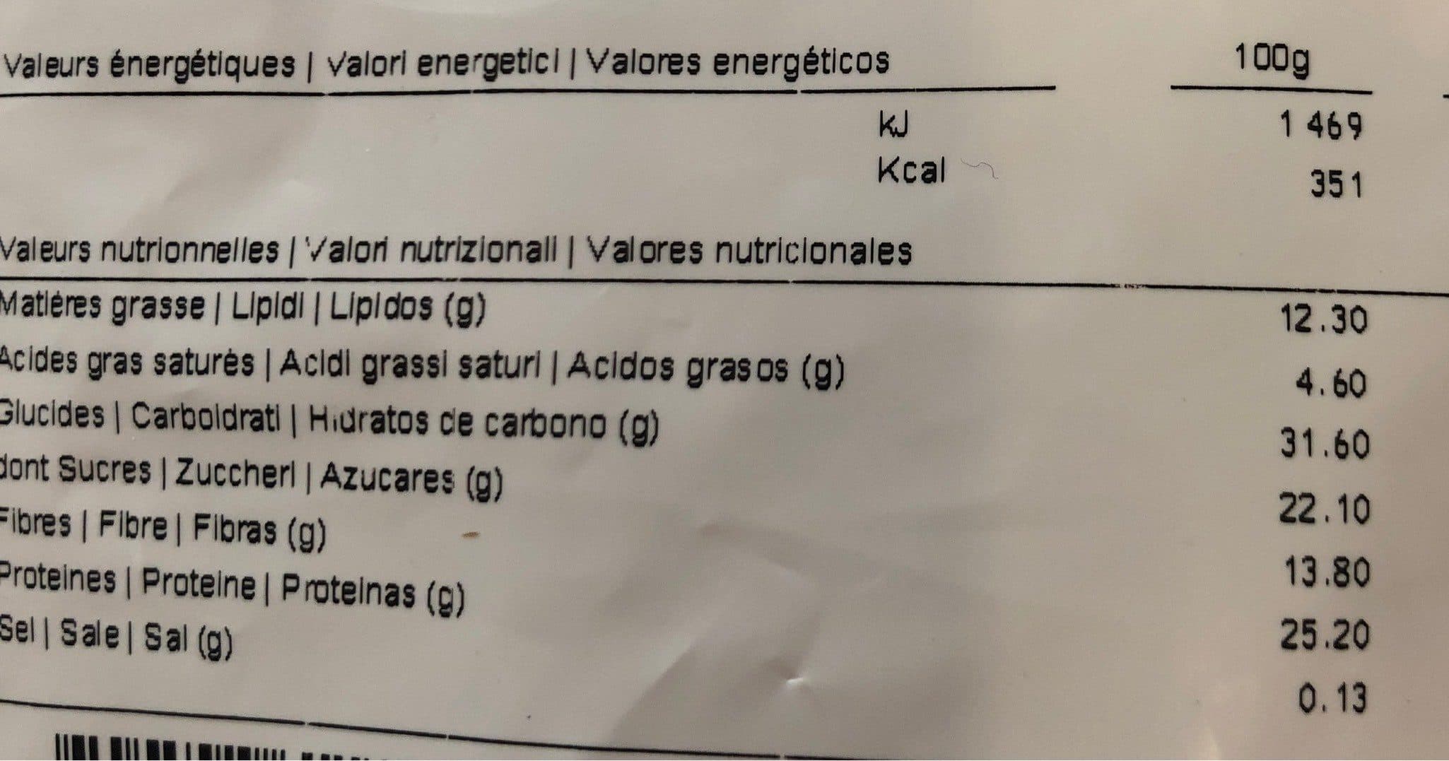 Open Food Facts Barre amande calisson packshot