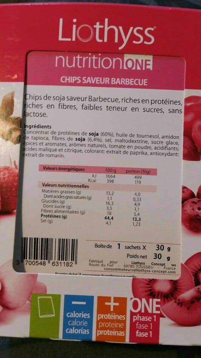 Open Food Facts Liothyss chips saveur barbecue packshot