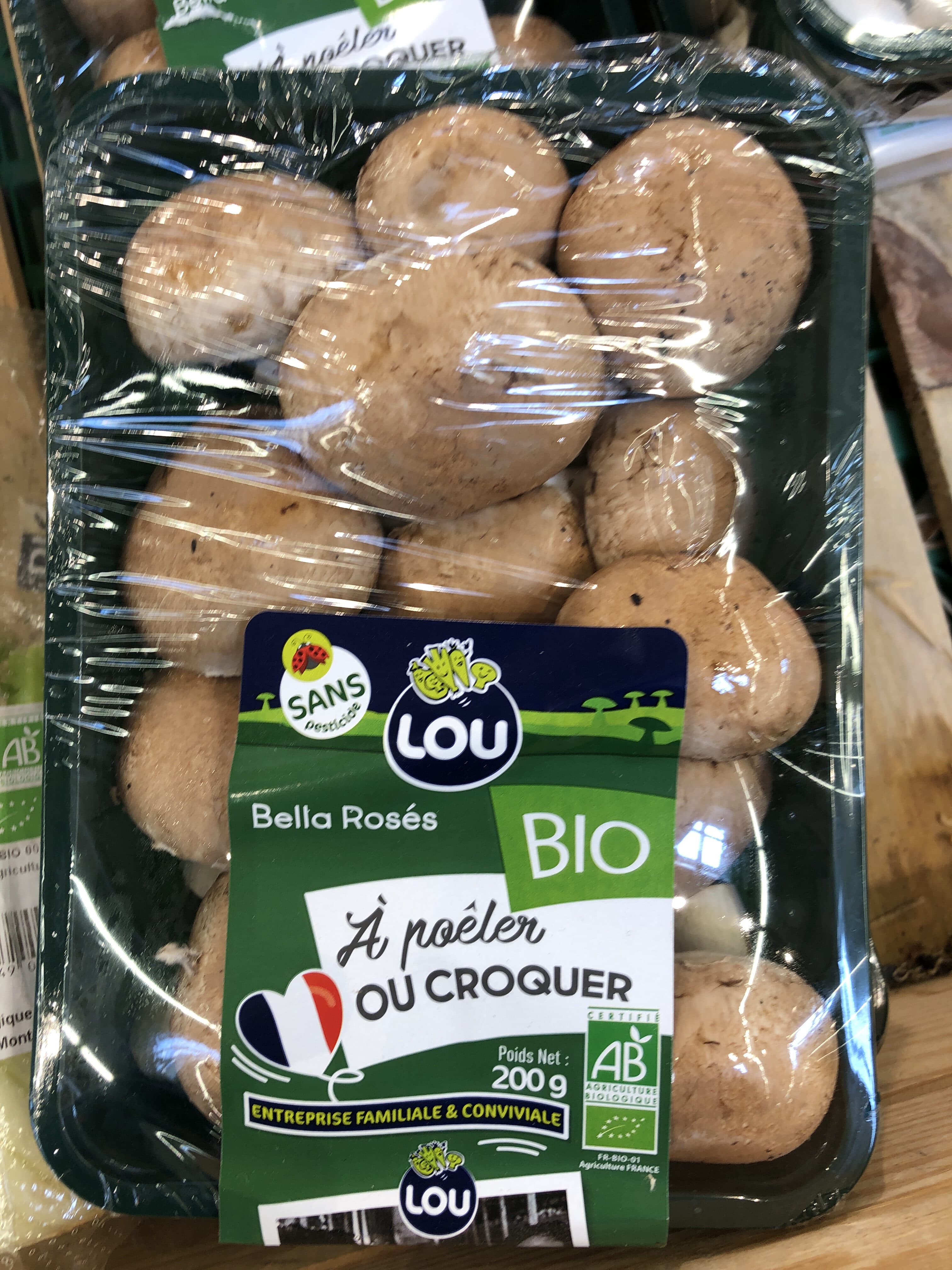 Open Food Facts Champignon Brun Barquette packshot