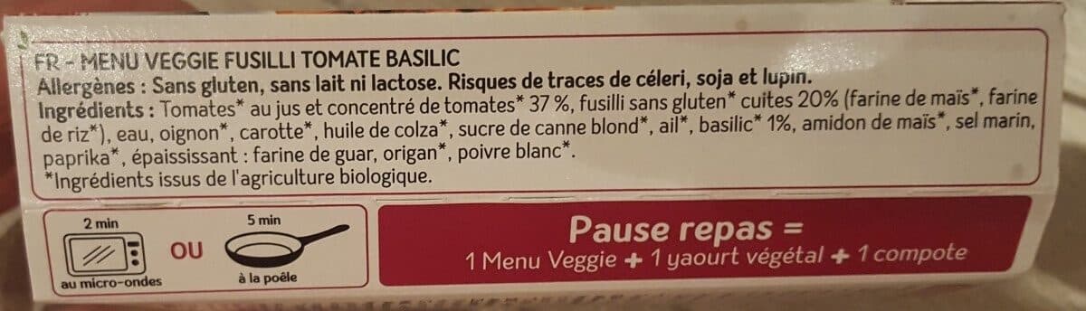 Celiane Fusilli tomate basilic packshot