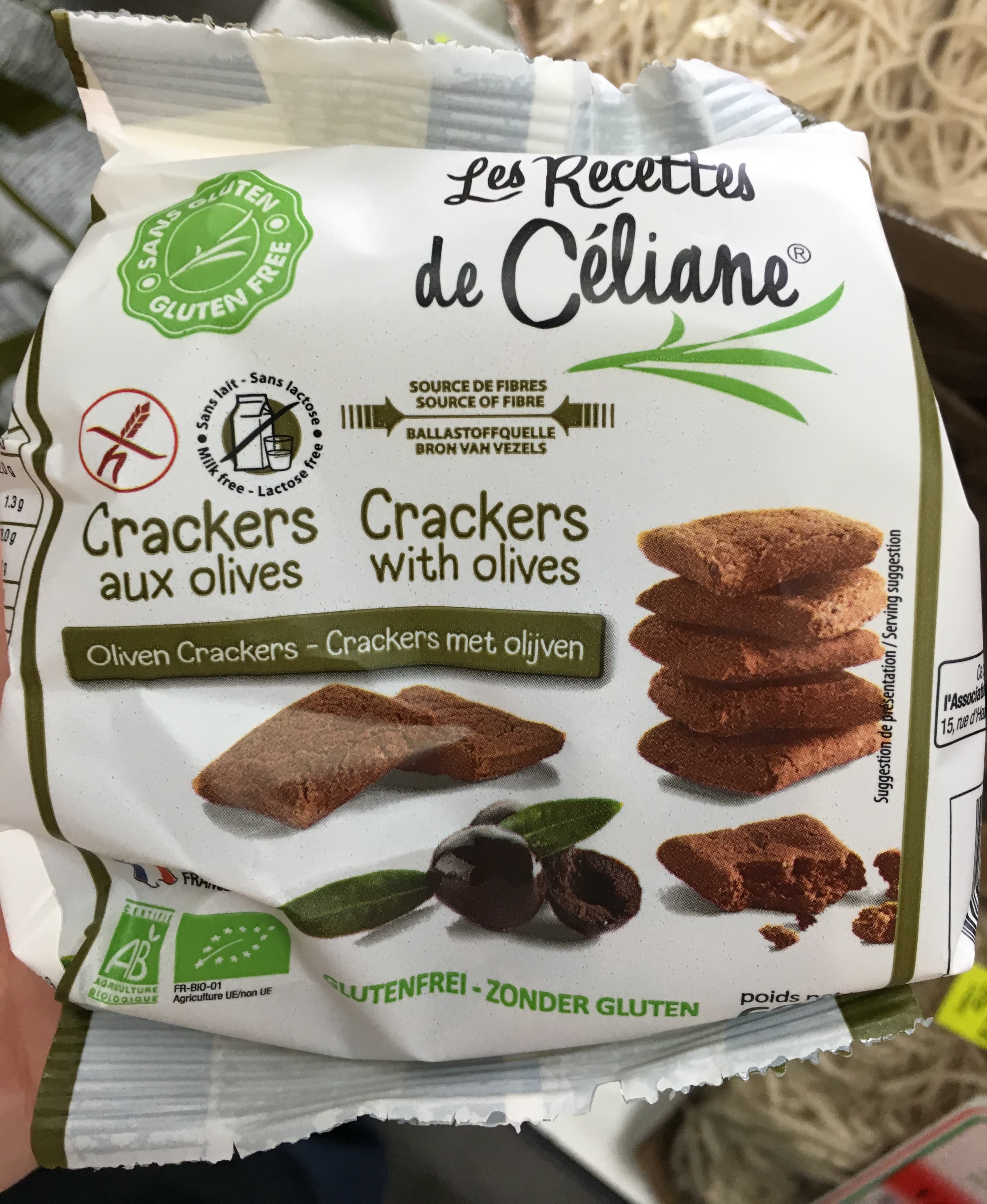 Les recettes de Céliane Crackers aux olives packshot