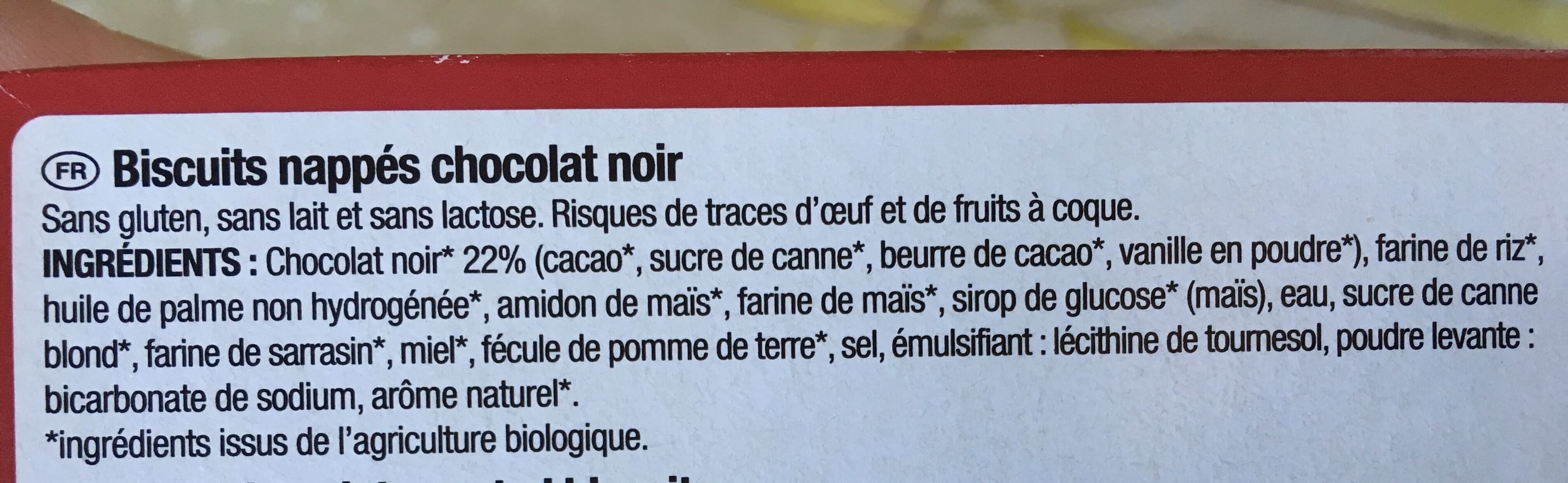 Les recettes de Celiane Biscuit nappé chocolat noir packshot