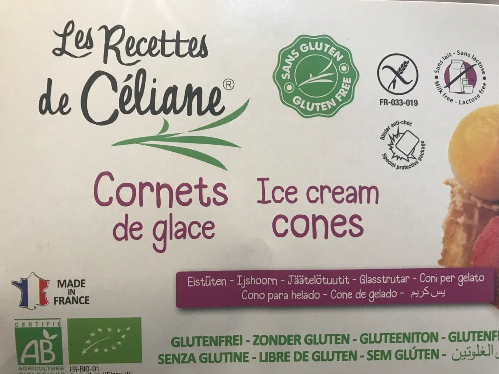 Celiane CORNET DE GLACE X10 packshot