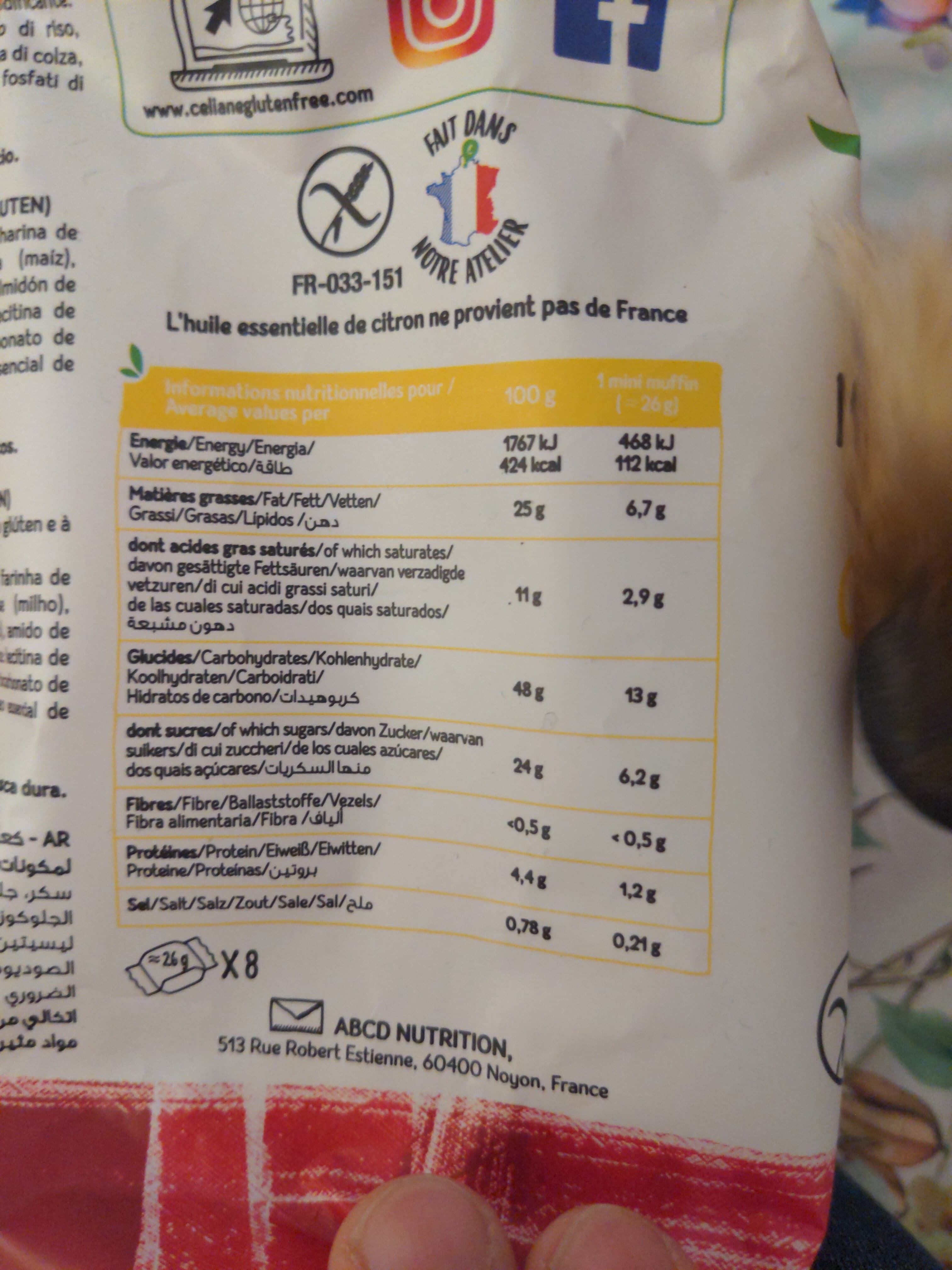 Les recettes de celiane Moelleux Au Citron - 210 GR - Les Recettes De Céliane packshot